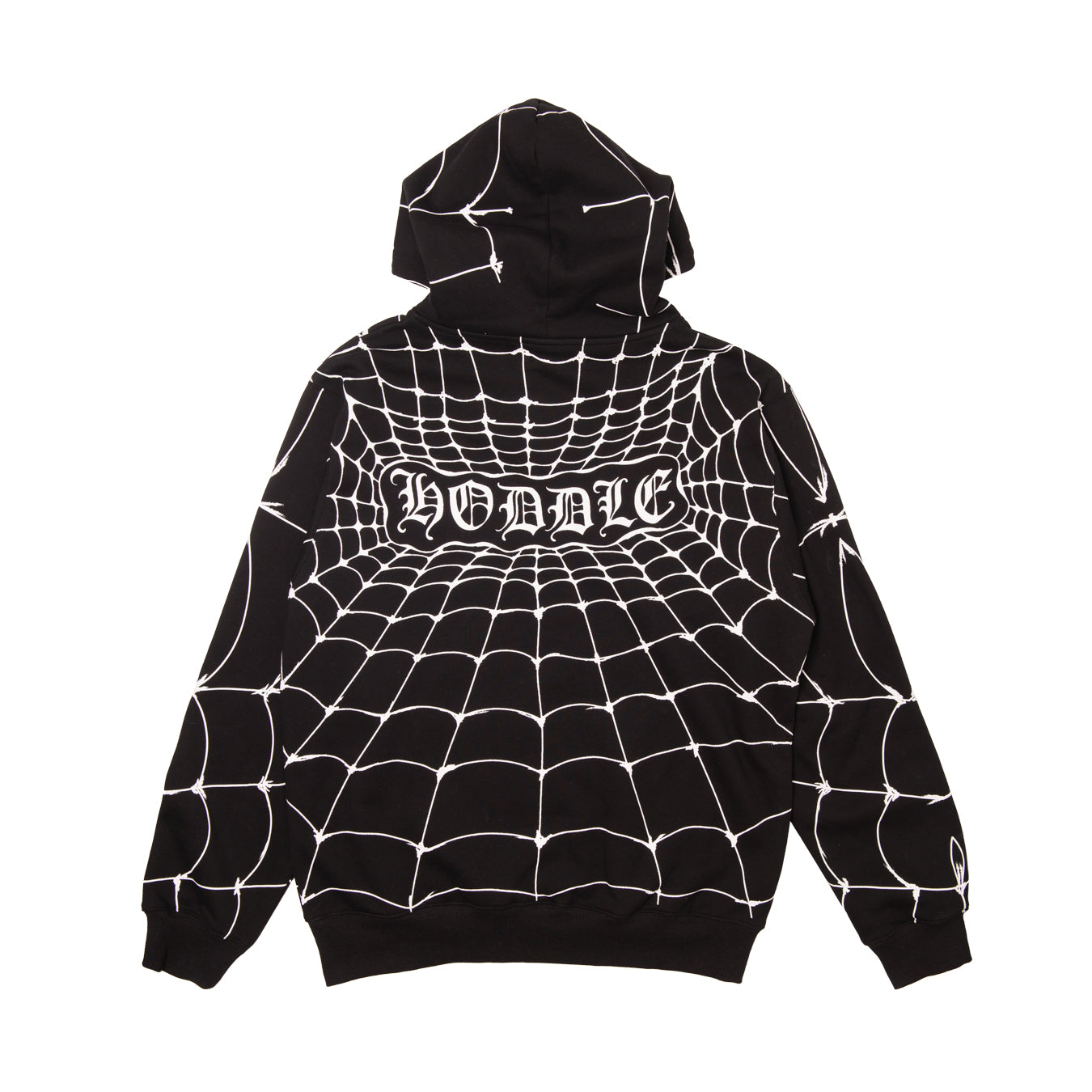 Hoddle - Web Hoodie - Black