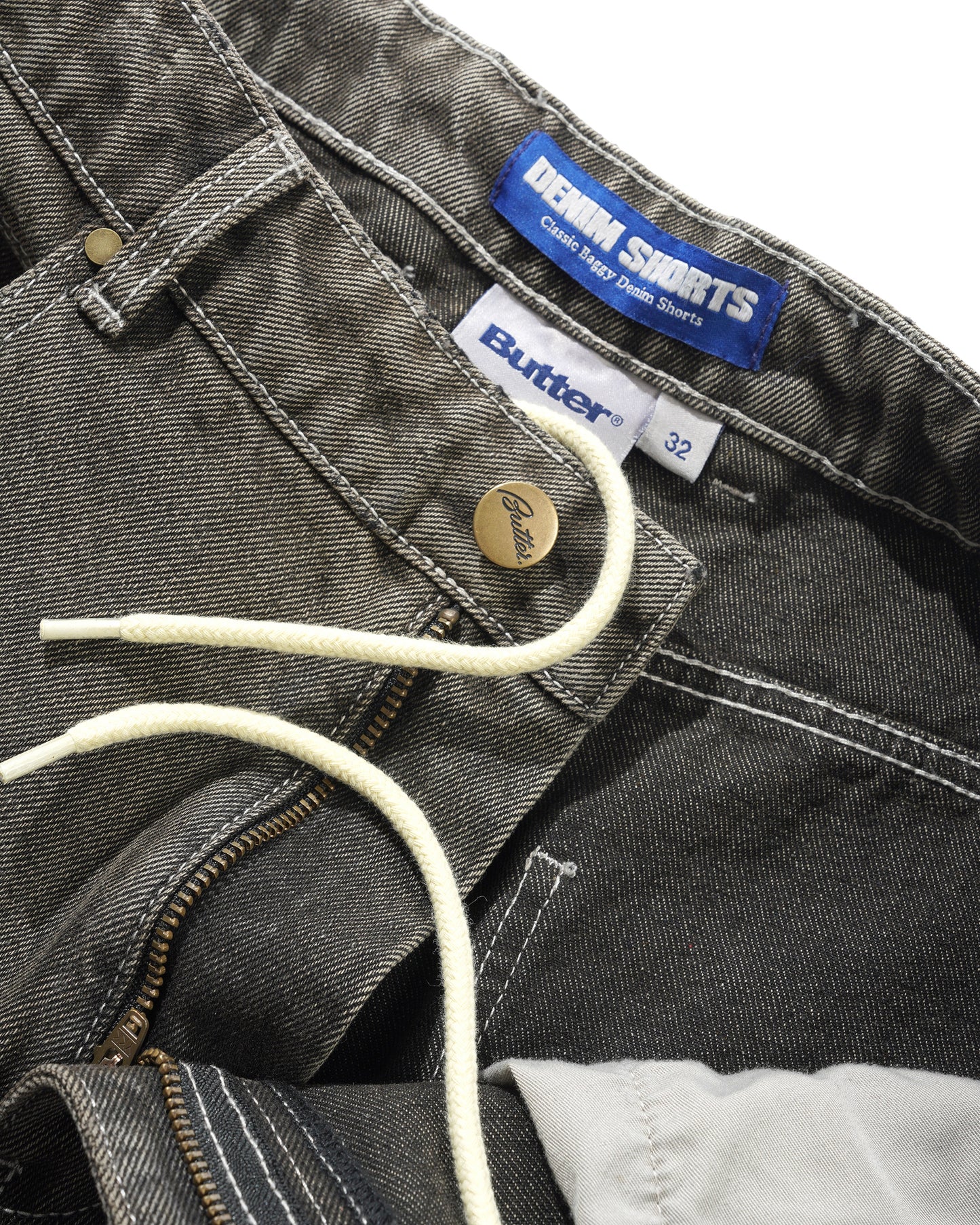 Butter Goods - Roach Denim Shorts - Black Wash