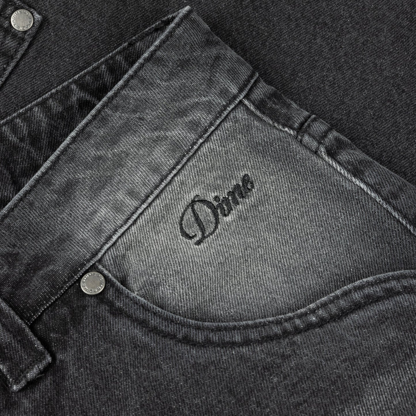 Dime - Carpenter Denim Shorts - Sandblasted Black