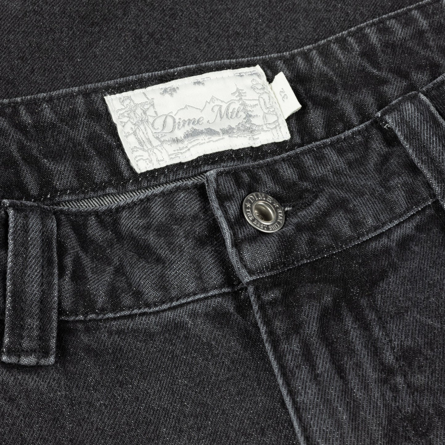 Dime - Carpenter Denim Shorts - Sandblasted Black