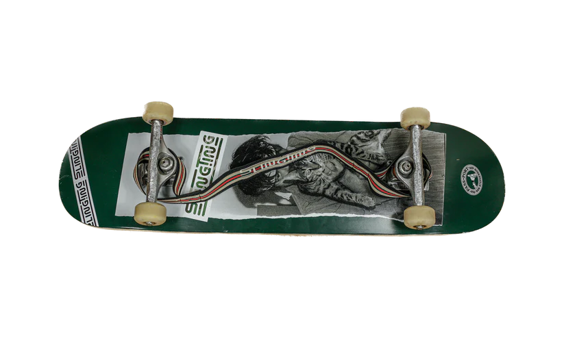 Slingting - Skateboard Sling - Striped Black (Tan Embroidery)