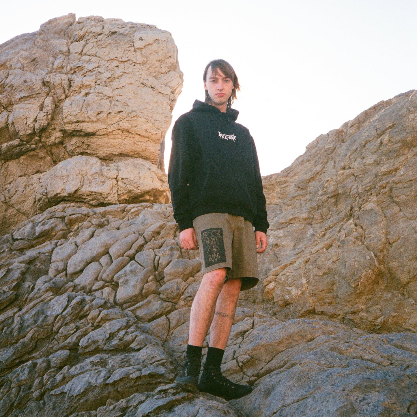 Welcome skateboards - Vamp Pigment-Dyed Hoodie - Vintage Black