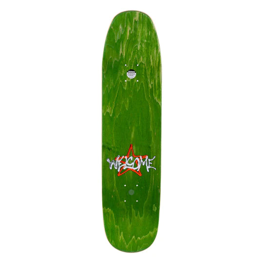 Welcome Skateboards - FACE OF A LOVER ON SON OF MOONTRIMMER - BONE - 8.25"