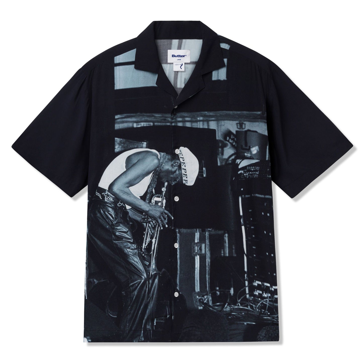Butter Goods - Miles Davis - Savoy Rayon S/S Shirt Black