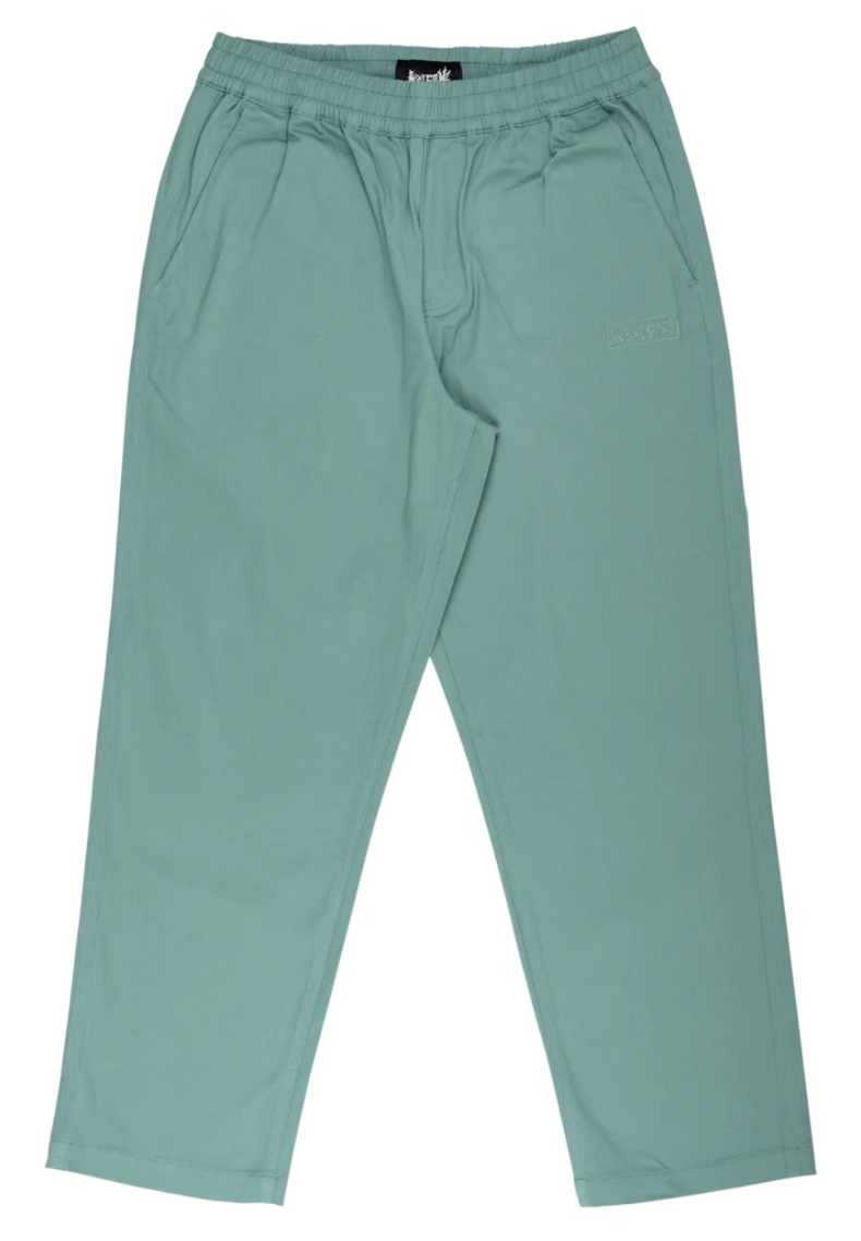 Welcome Skateboards -PRINCIPAL ELASTIC WAIST TWILL PANT - PETROL