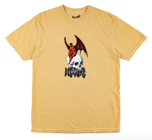 Welcome Skateboards - NEPHILIM GARMENT-DYED TEE - GOLD