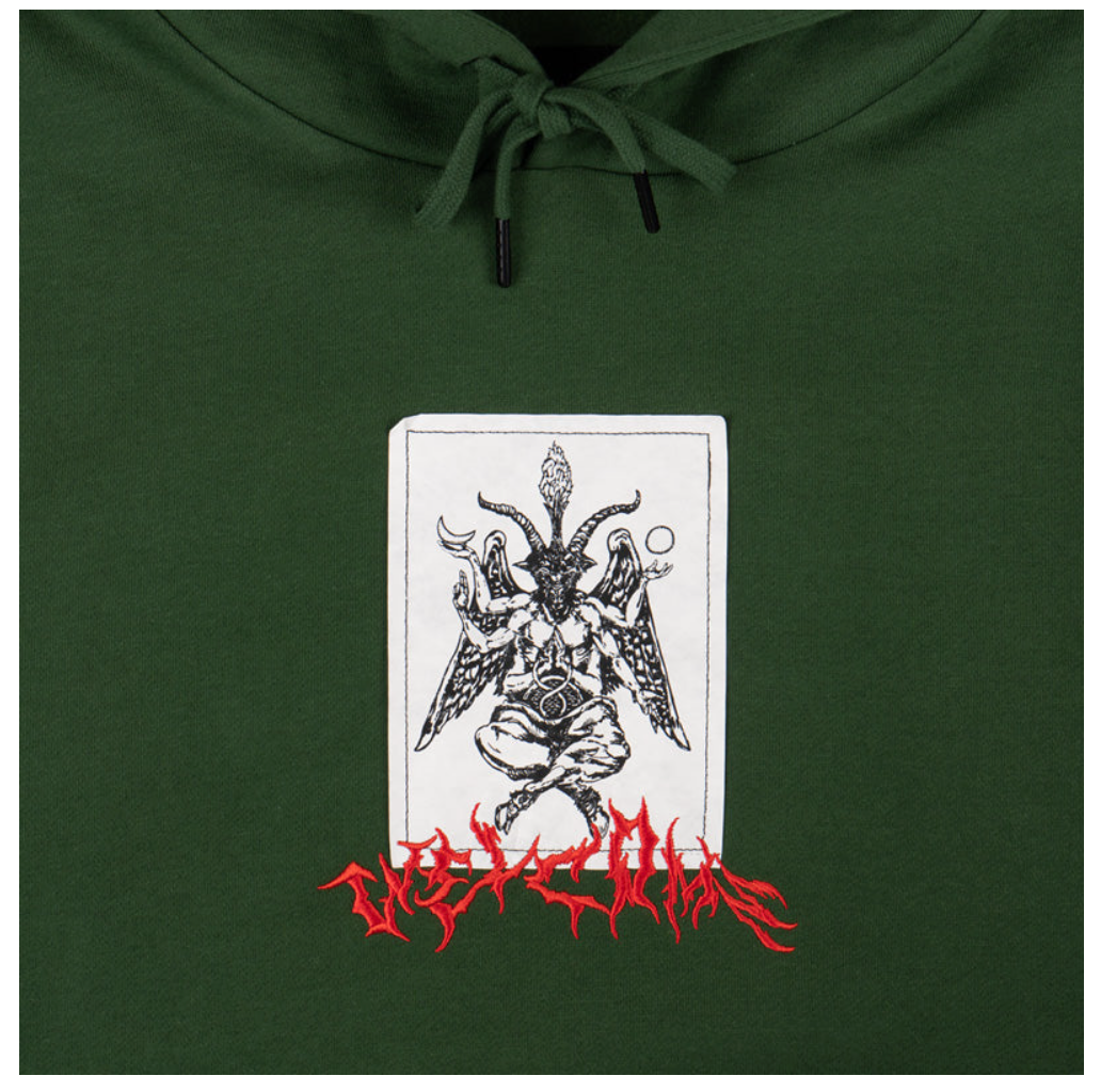 Welcome Skateboards - COAGULA TYVEK PATCH PULLOVER HOODIE - DARK GREEN