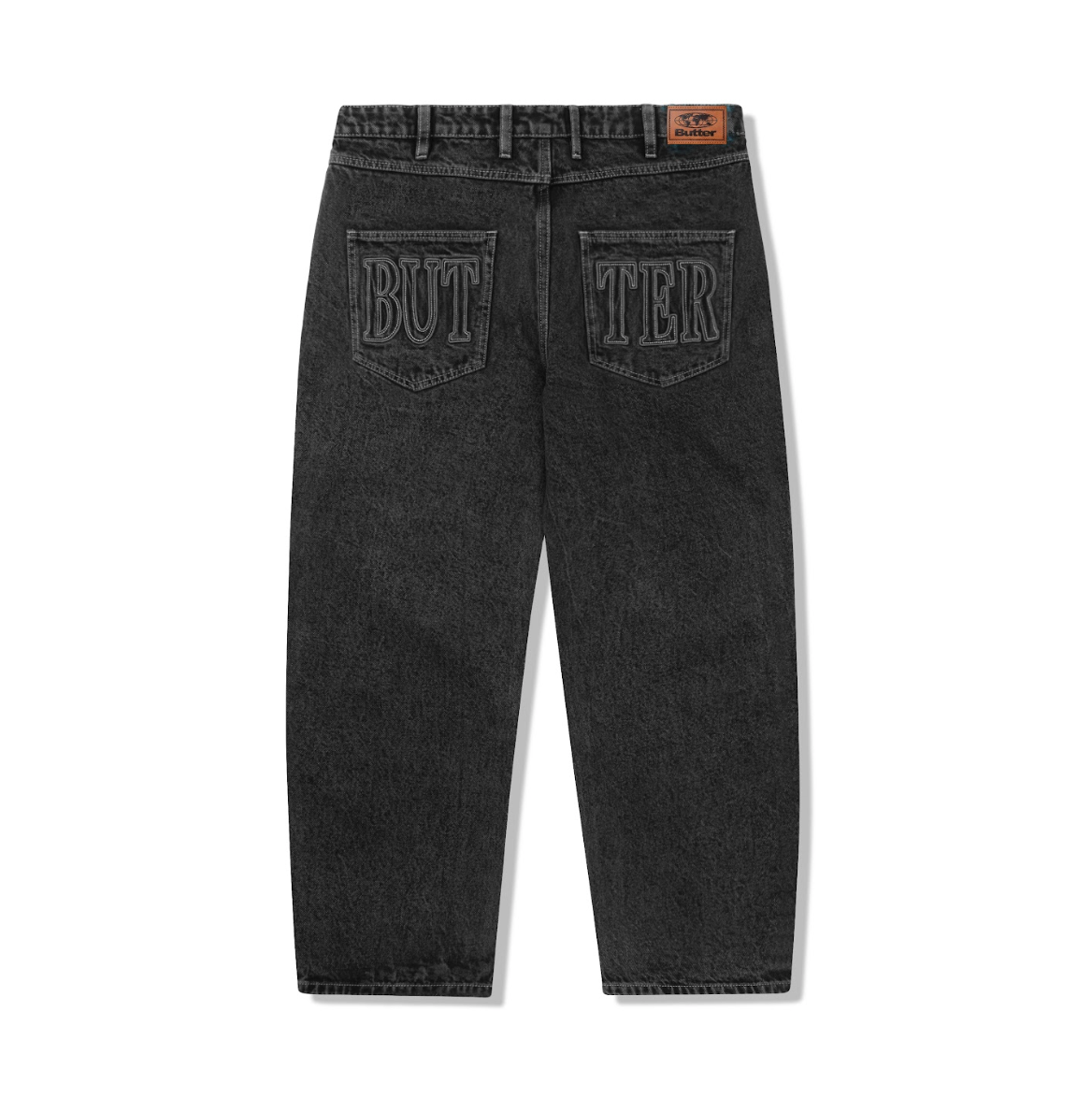 Butter Goods - Applique Denim Jeans - Acid Black