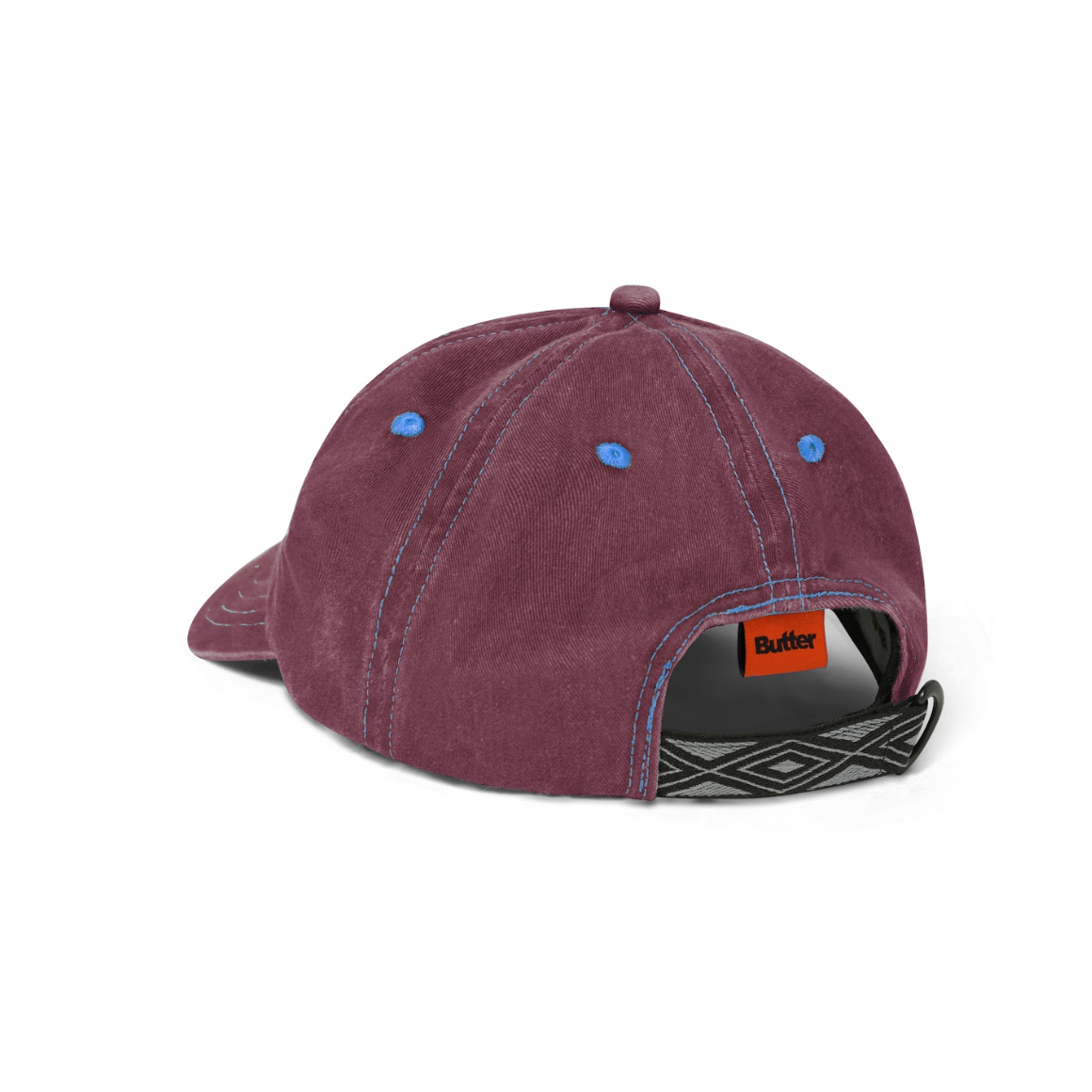 Butter Goods - Rounded Logo 6 Panel Cap - Sangria