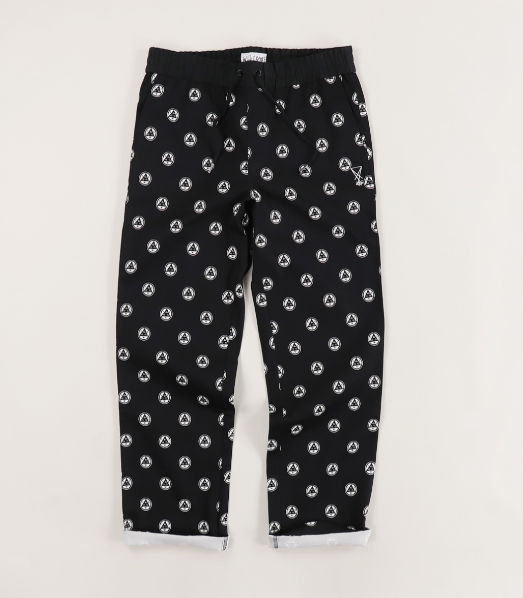 Welcome Skateboards - Tali Dot Elastic Pant - Black/White