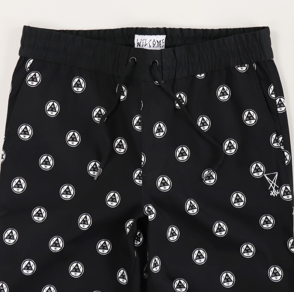 Welcome Skateboards - Tali Dot Elastic Pant - Black/White