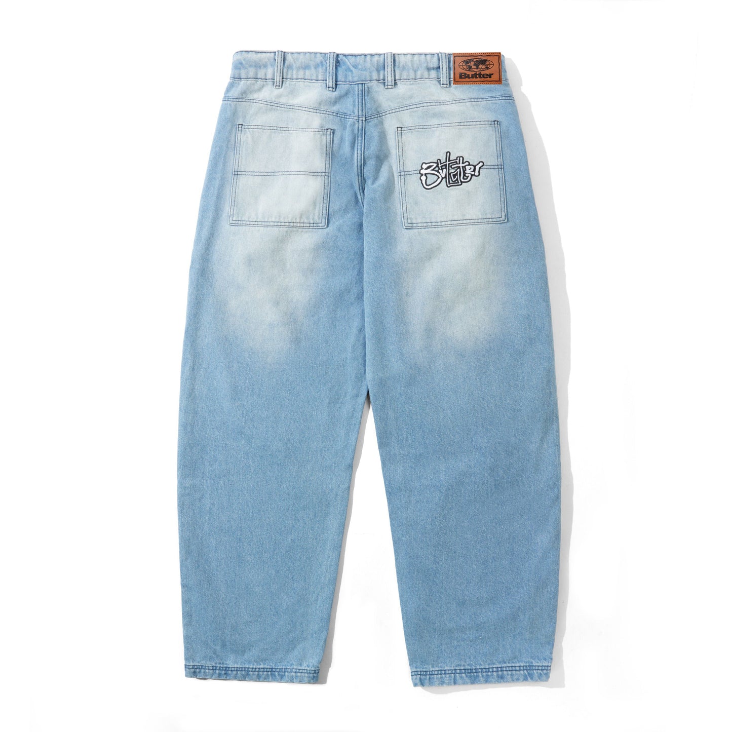 Butter Goods - Scribble Denim Jeans - Faded Light Blue