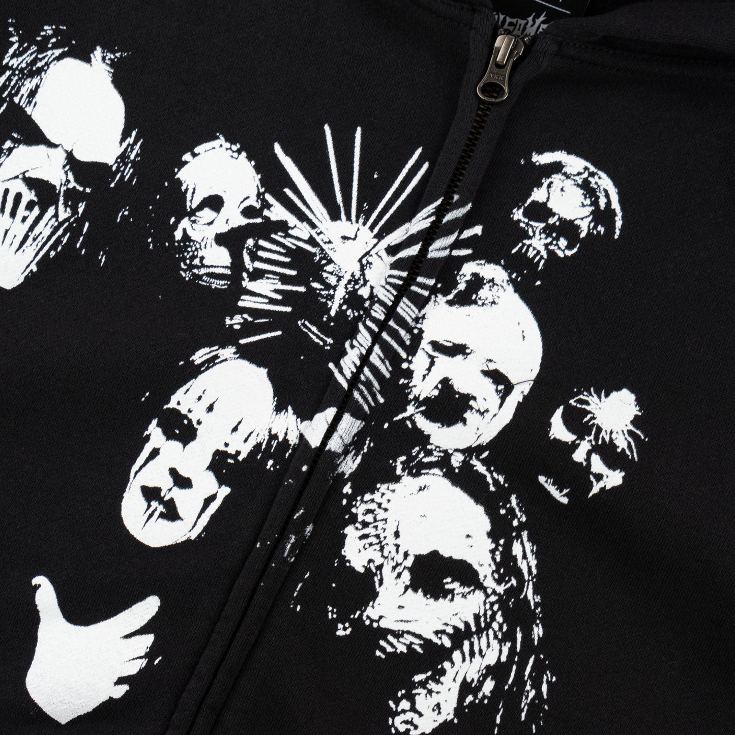 Welcome Skateboards x Slipknot - Nonagram Zipped Hoodie Black