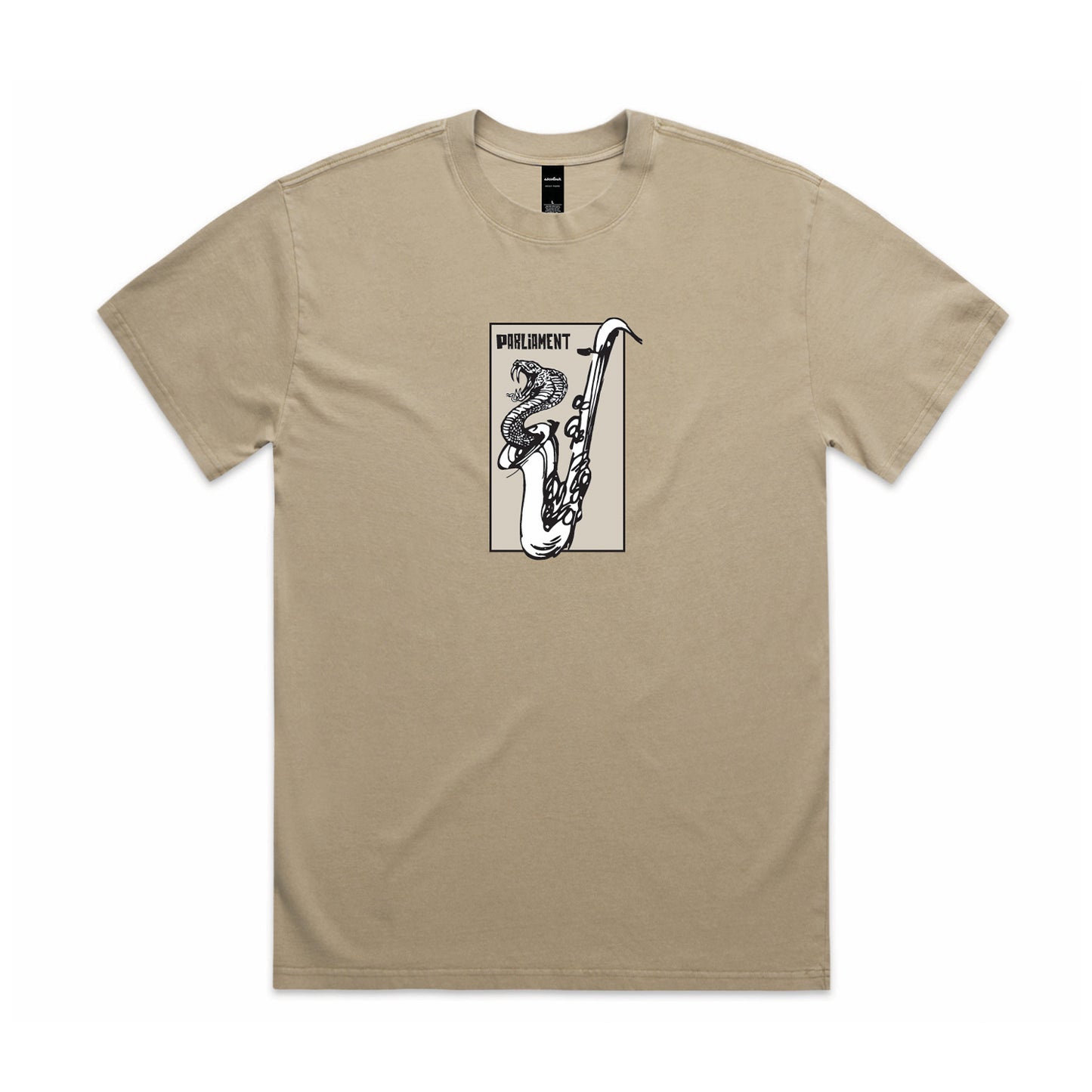 Parliament - Snake Jazz Tee - Vintage Khaki