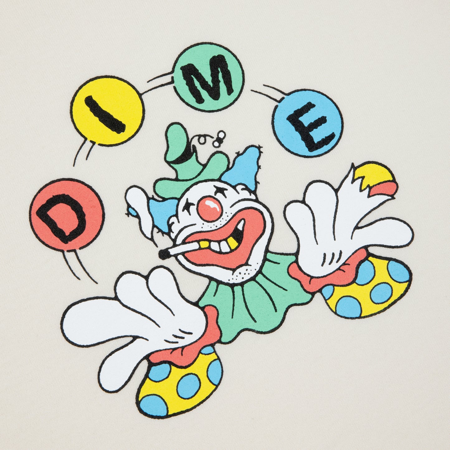 Dime - Carnival Baby Tee - Off White