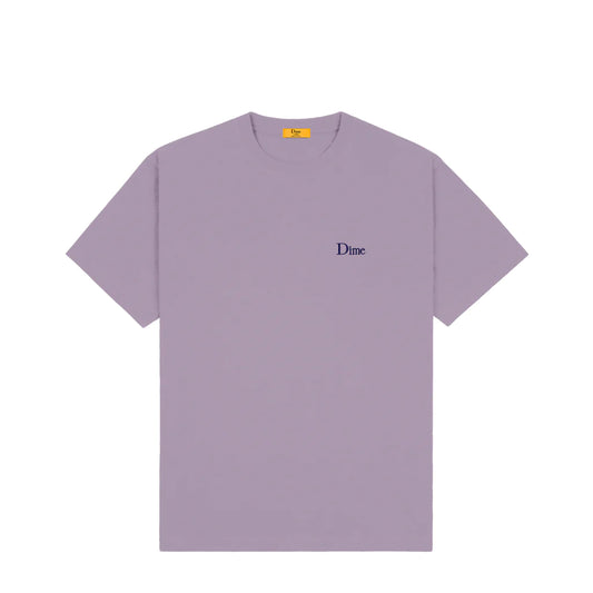 Dime - Classic Small Logo T-Shirt - Plum Gray