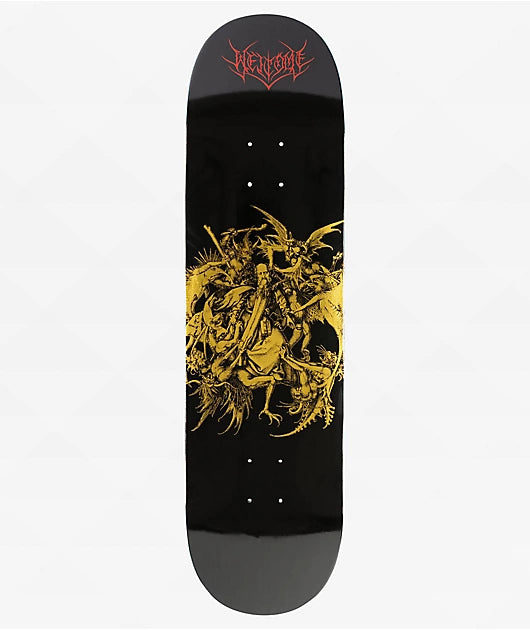Welcome Skateboards - Saint Black/Gold Foil Popsicle 8.5"