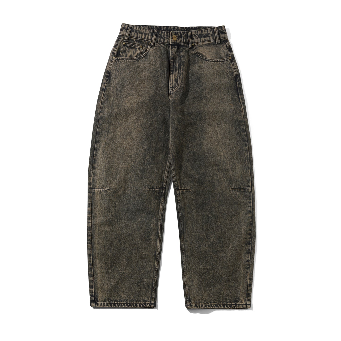 Butter Goods - Wide Cut Denim Jeans - Acid Washed Brown