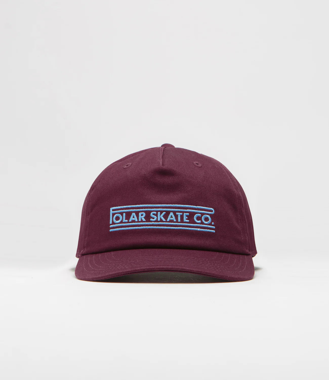 Polar Skate Co. - Jake Cap | Twill - Stretch Logo - Dark Wine