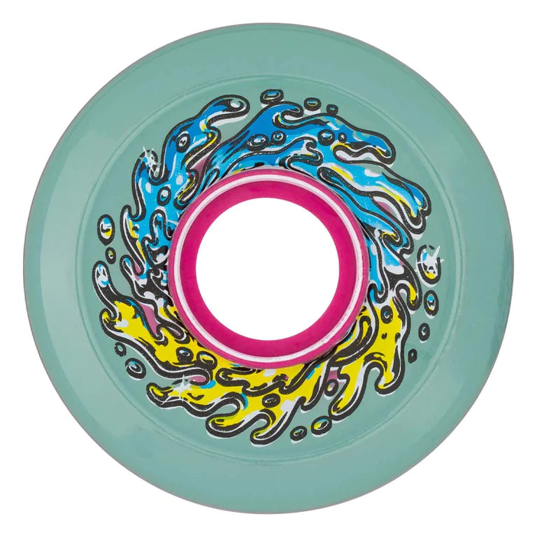 Slime Balls - OG Slime Chrome Trans Green 60mm 78A