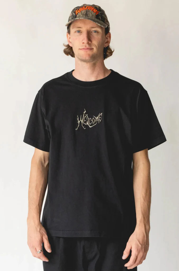 Welcome Skateboards - Spine Garment Dyed Knit - Black