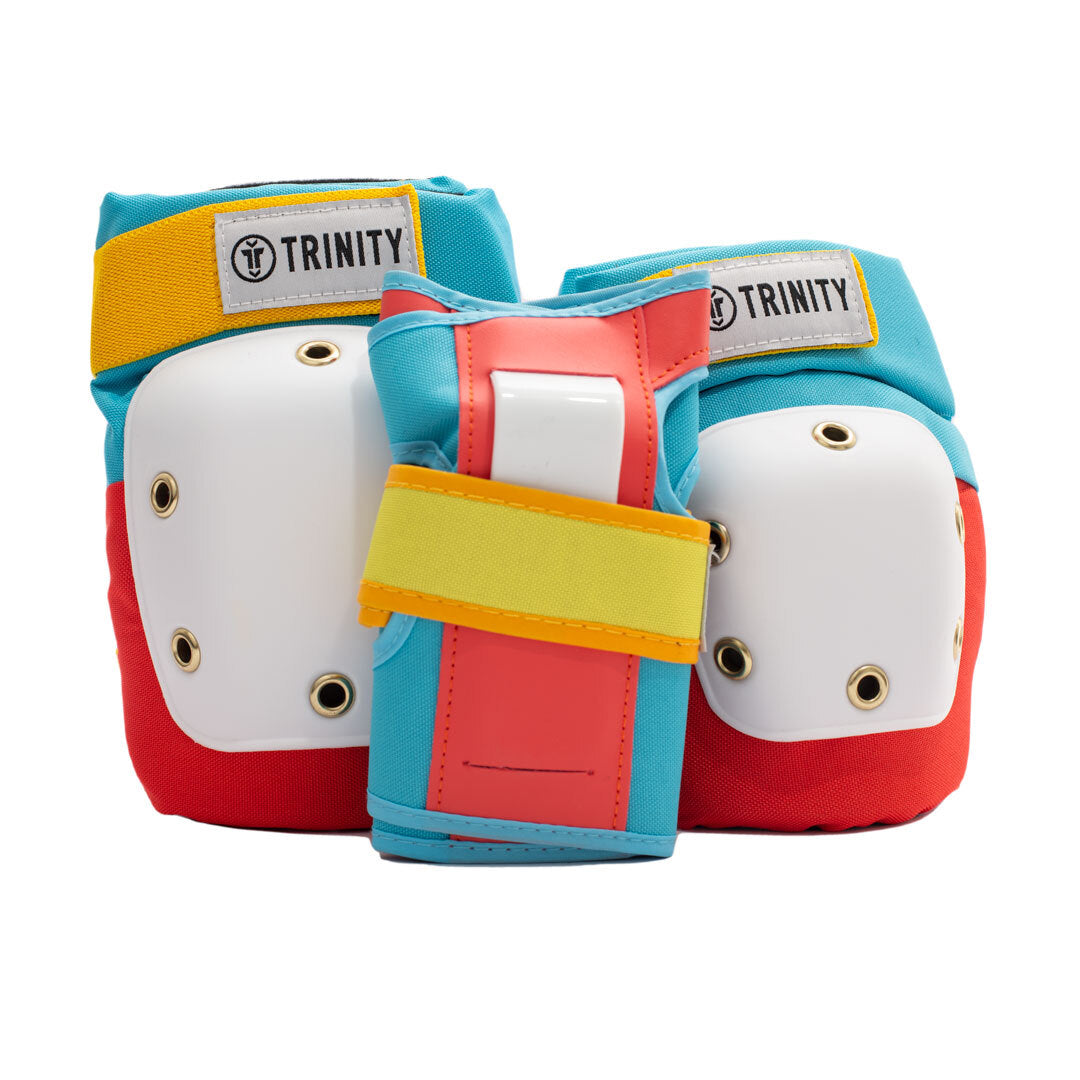 Trinity Pads Pack - Adult Size (Retro) Blue/Red/Yellow