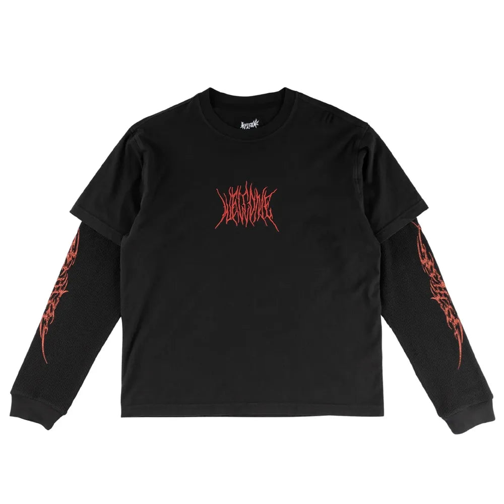 Welcome Skateboards - Caste Layered L/S Knit - Black