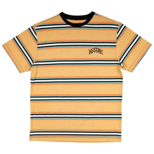 Welcome Skateboards - Thelema Stripe T-Shirt - Wheat