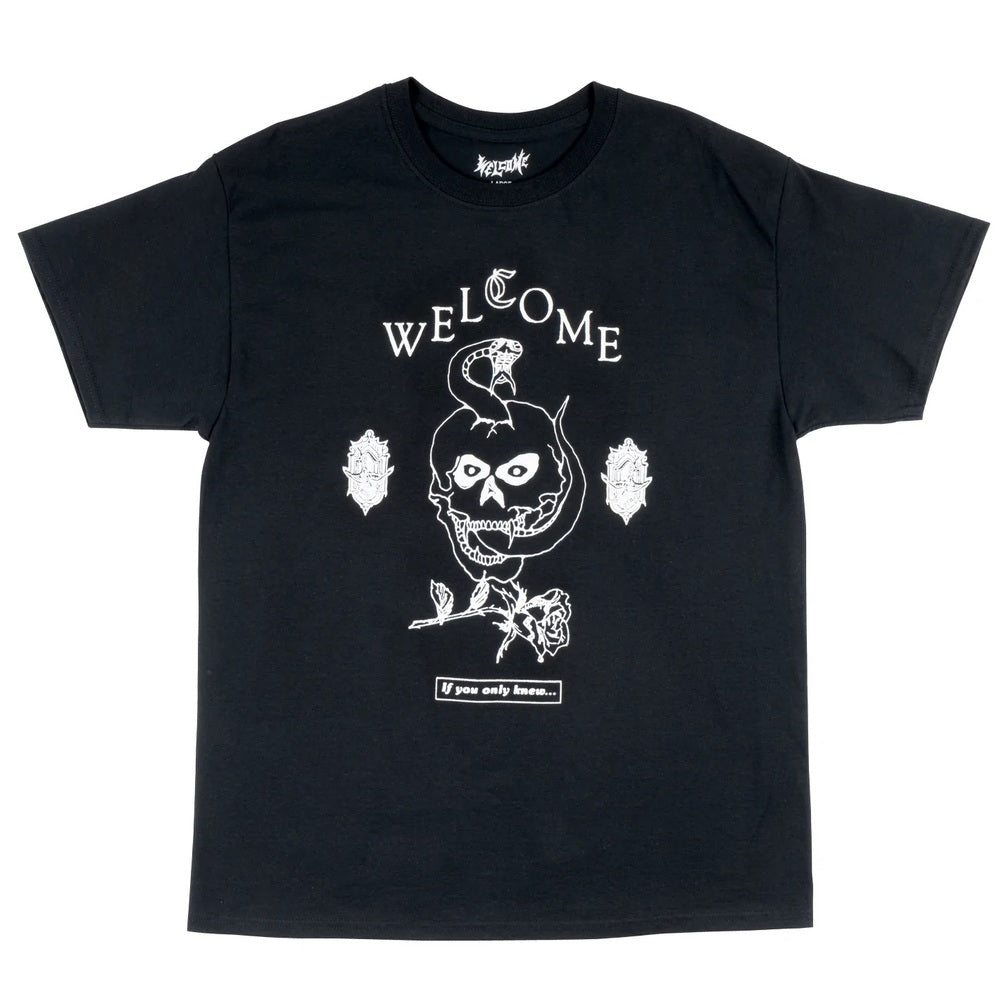 Welcome Skateboards - Fangs T-Shirt Black