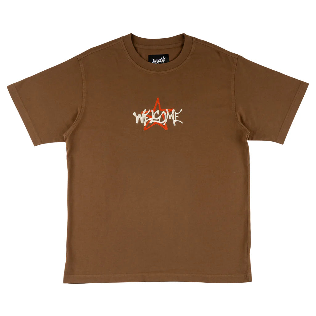 Welcome Skateboards - Vega Garment Dyed T-Shirt - Cocoa