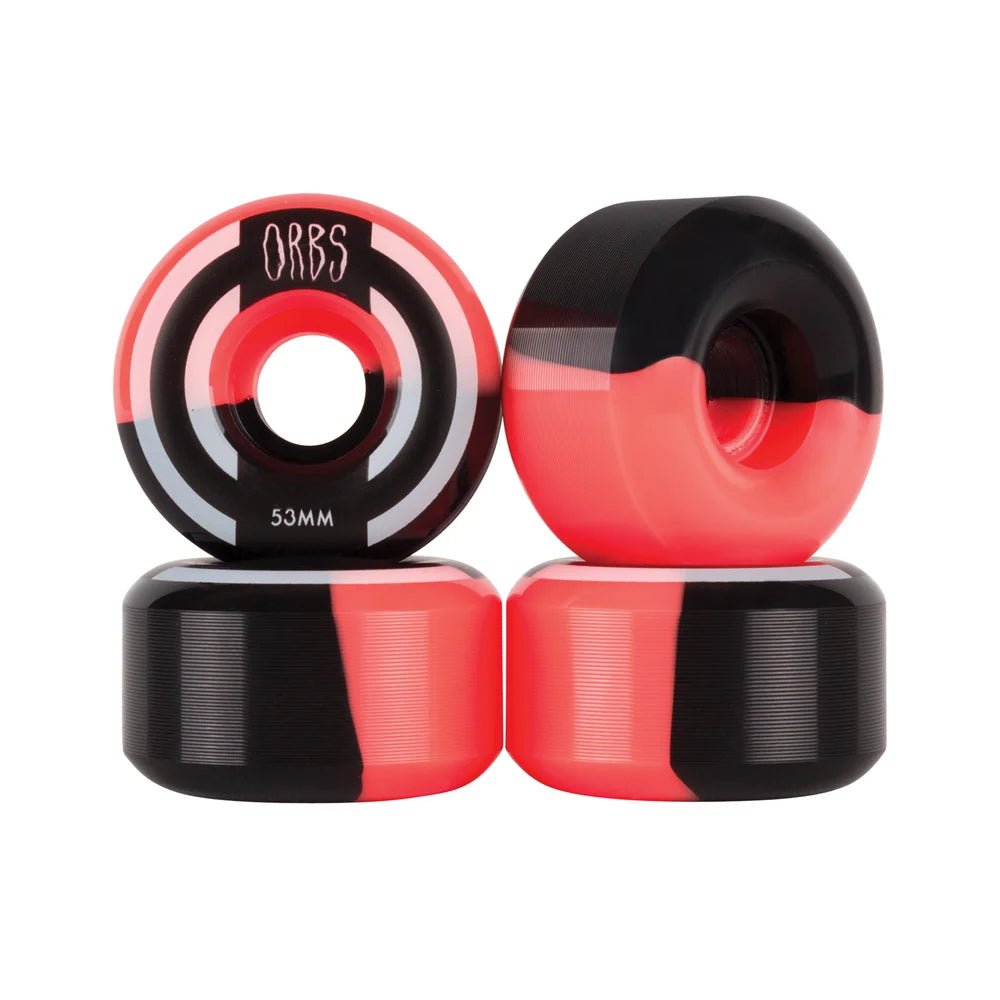 Orbs - Apparitions Splits - 53mm Neon Coral/Black - Parliamentskateshop