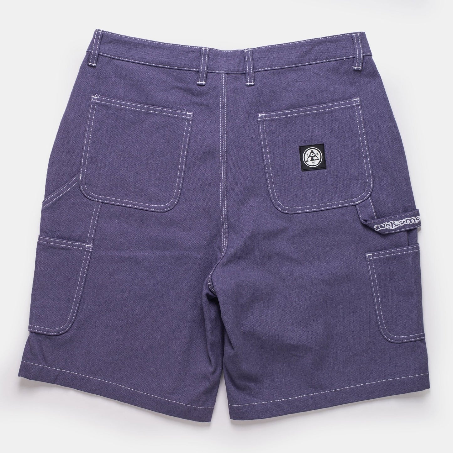 Welcome skateboards - Brace Canvas Carpenter Short (Grape) - Parliamentskateshop
