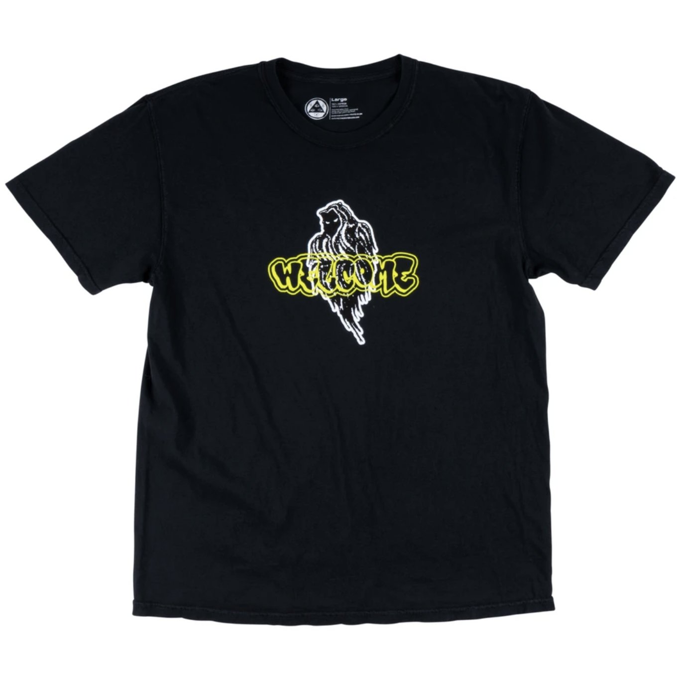 Welcome Skateboards - REAPER TEE - DYED GARMET - BLACK - Parliamentskateshop