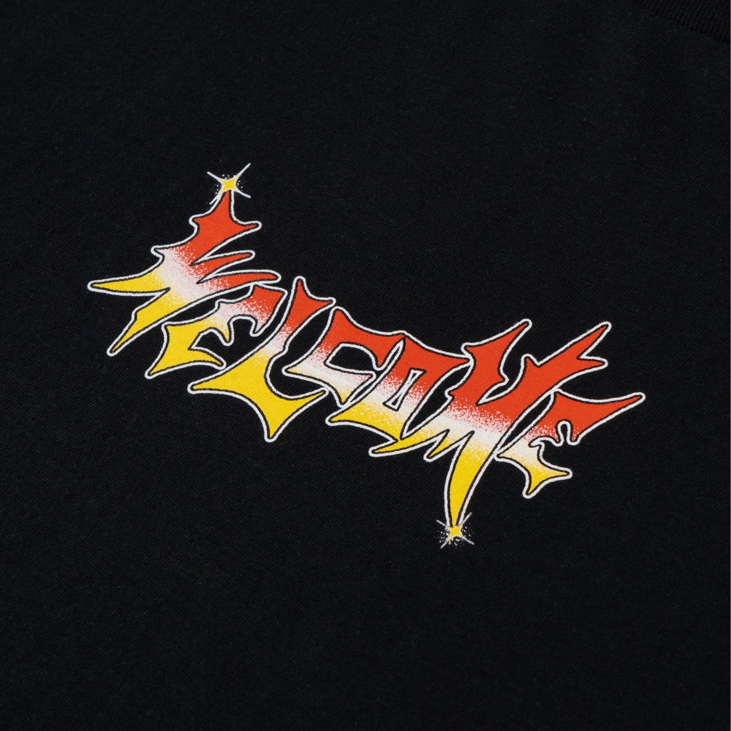 Welcome Skateboards - VAMP SHINE TEE - Black/Red/Yellow - Parliamentskateshop
