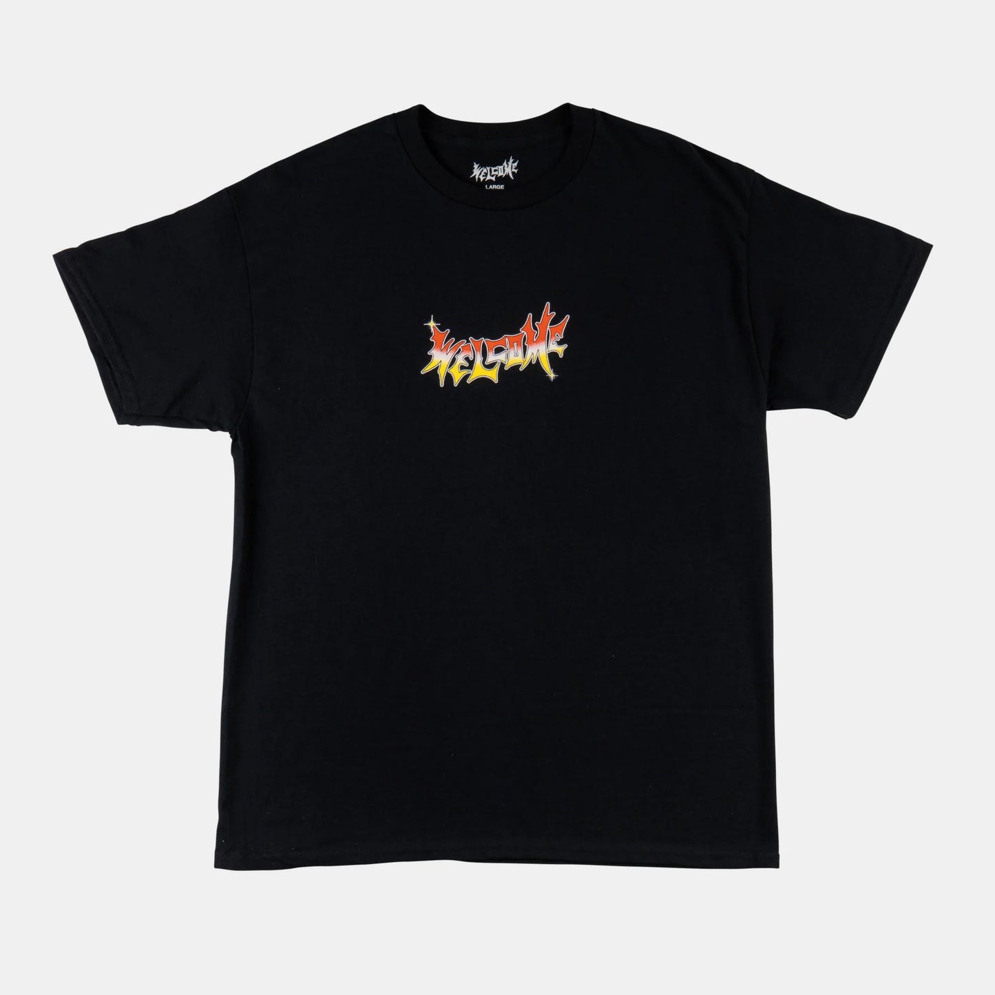 Welcome Skateboards - VAMP SHINE TEE - Black/Red/Yellow - Parliamentskateshop