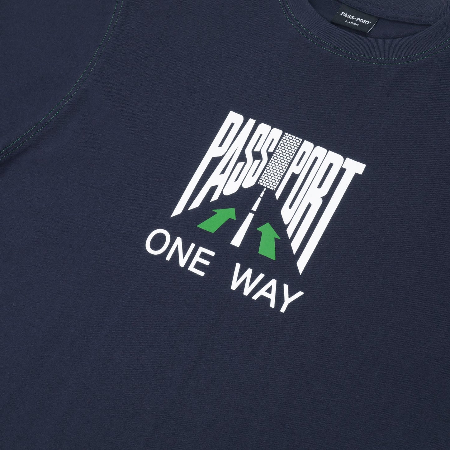 Pass~Port - One Way Tee - Navy