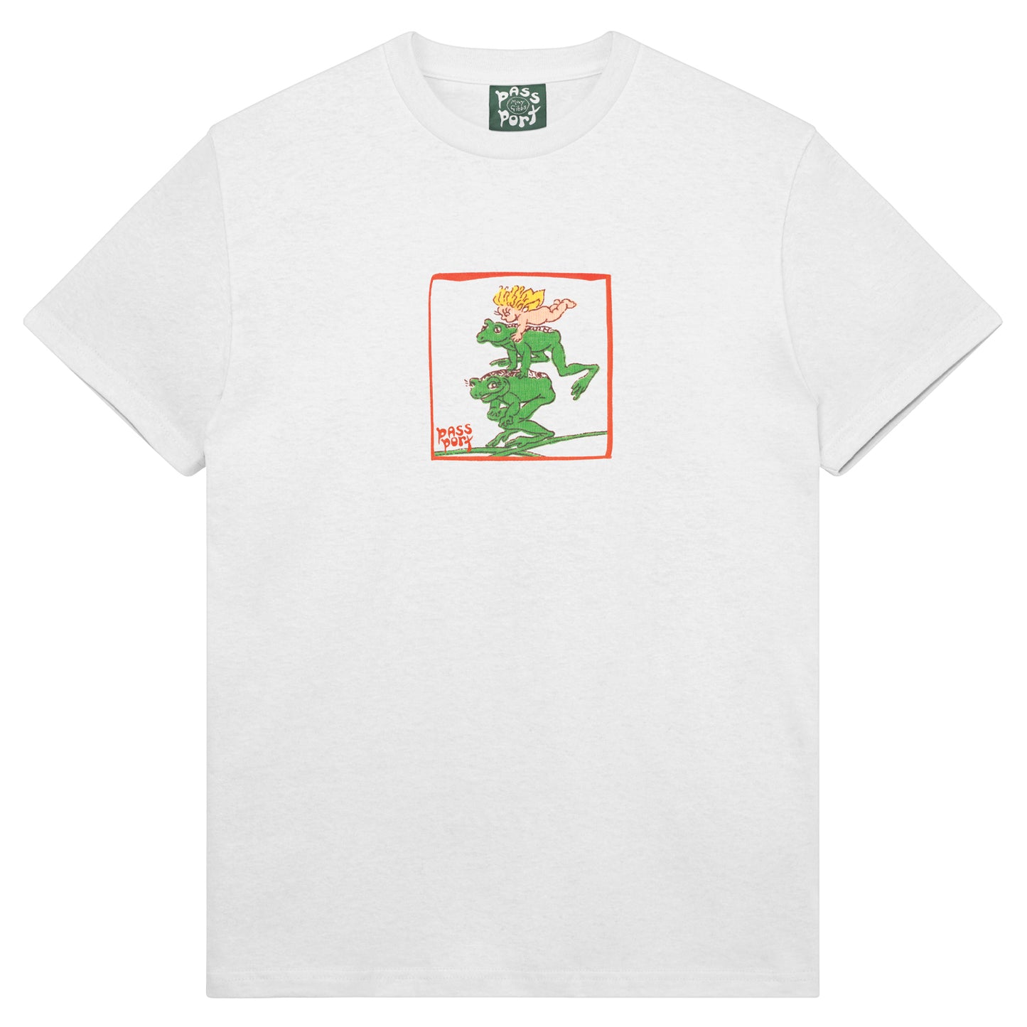 Pass~Port - Leap Frog Tee White