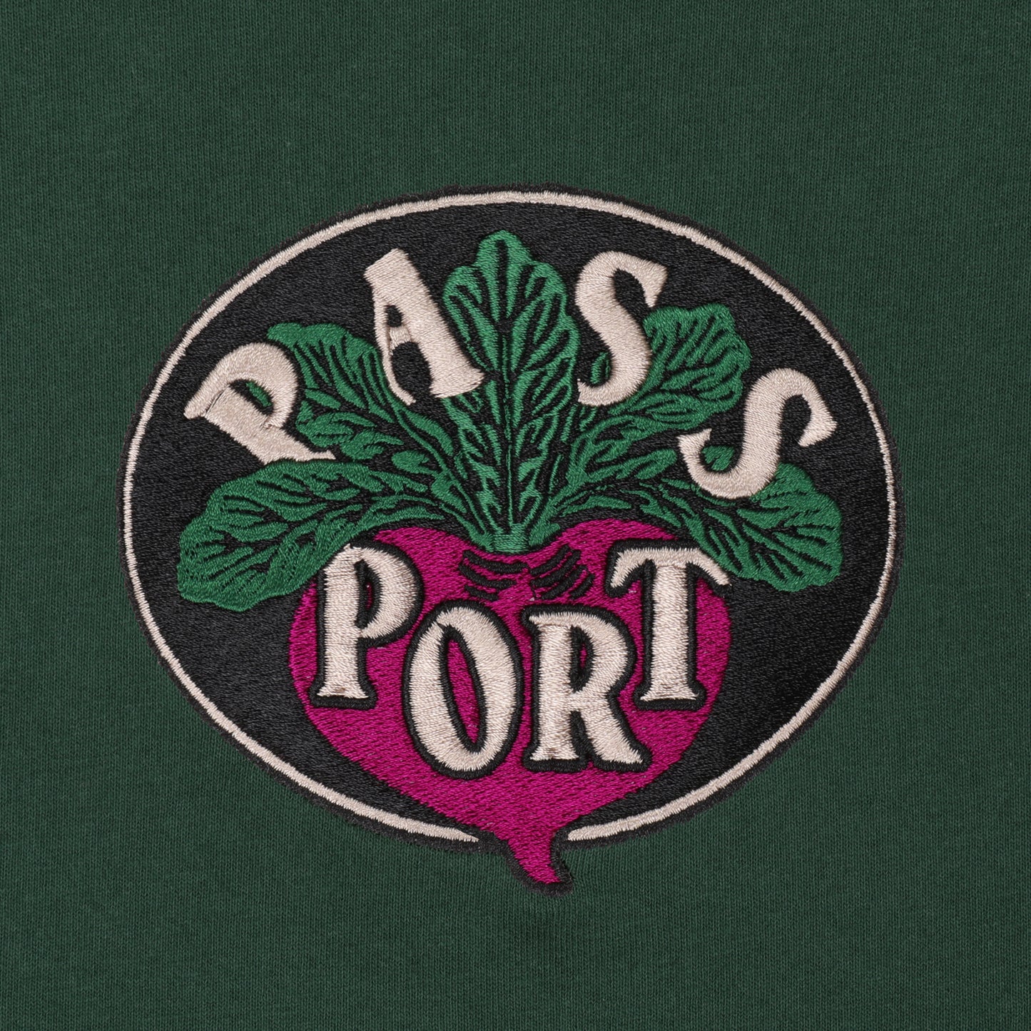Pass~Port - Radish Tee - Forest Green