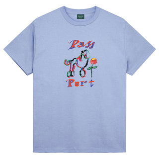 Pass~Port - Poodle Organic Tee Powder Blue