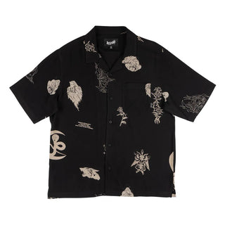 Welcome Skateboards - Flash Rayon Shirt Black