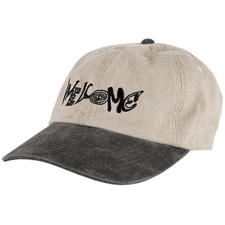 Welcome skateboards - Medley Stone-Washed Hat - Cream/Black