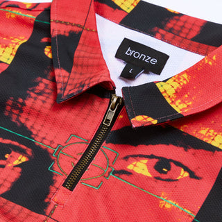 Bronze 56k - Faces Zip Polo - Infrared