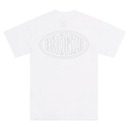 Bronze 56k - Reflective Oval Pocket Tee - White