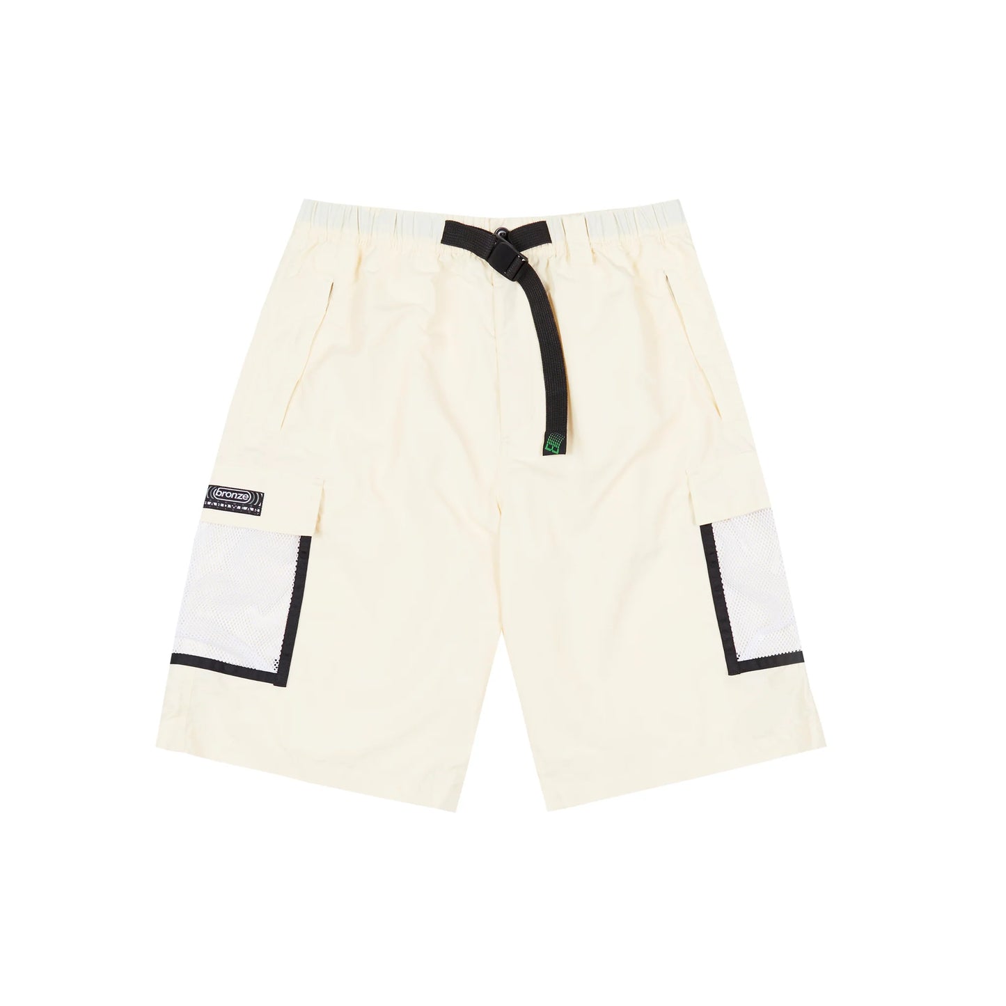 Bronze 56K - Mesh Cargo Shorts - Cream