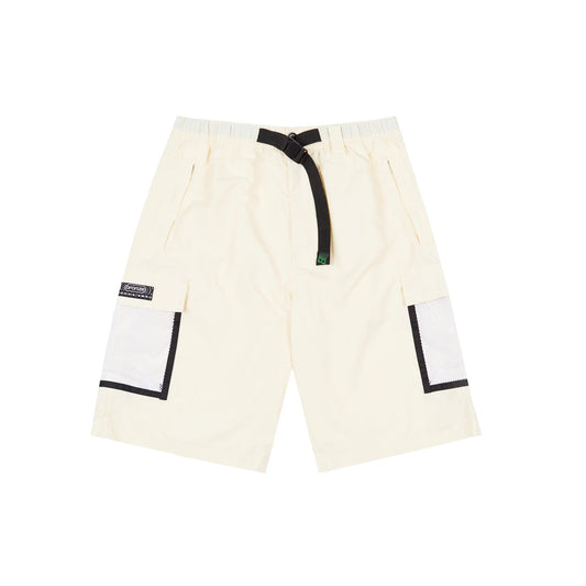 Bronze 56K - Mesh Cargo Shorts - Cream