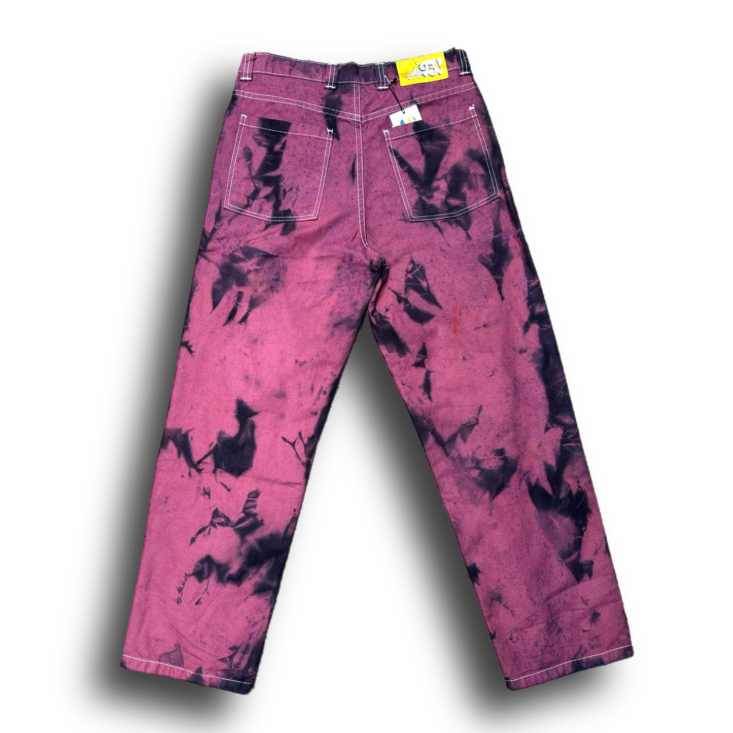 Polar Skate Co. - '93 Work Pants - Over-Dyed - Plum/Black