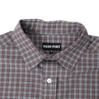 Pass~Port - Workers Check S/S Shirt Sangria