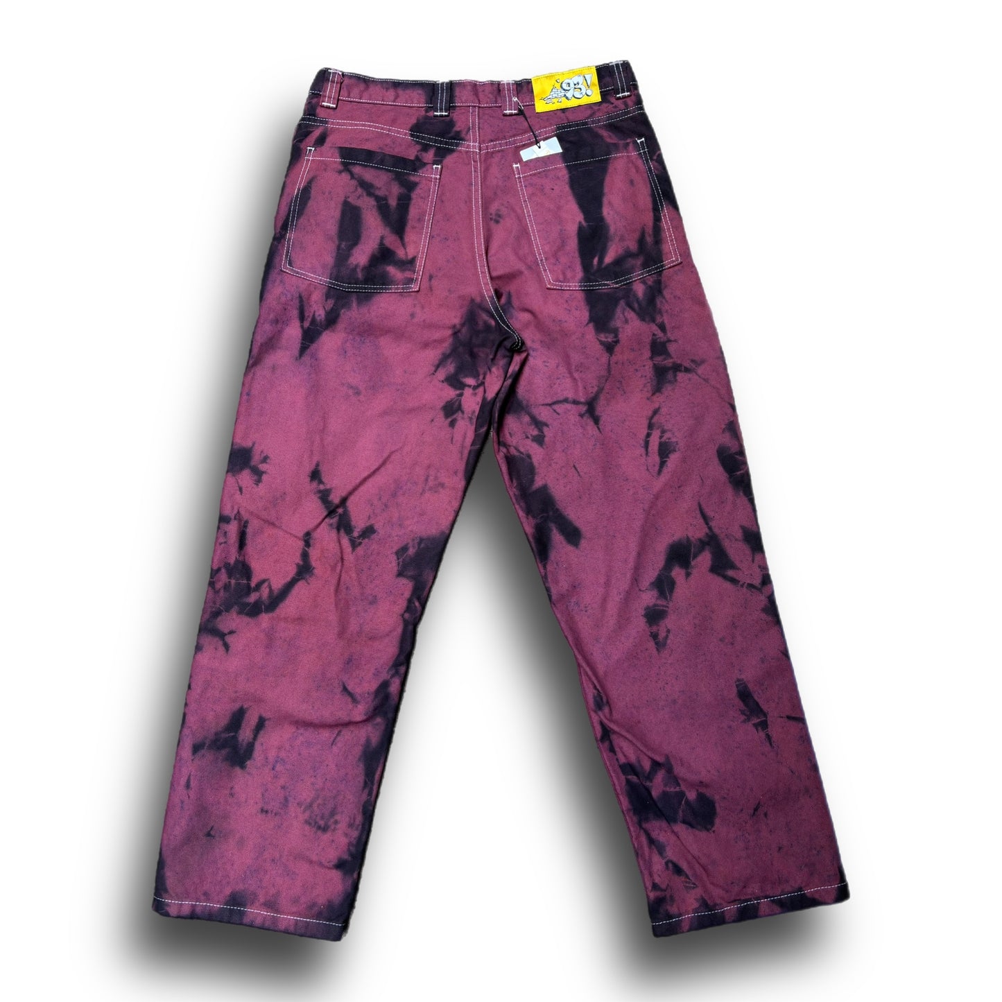 Polar Skate Co. - '93 Work Pants - Over-Dyed - Plum/Black