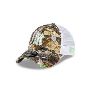 New Era - New York Real Tree Distressed Trucker (Green) Snapback 9TWENTY
