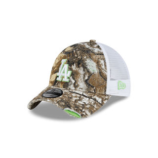 New Era - Los Angeles Real Tree Distressed Trucker (Green) Snapback 9TWENTY